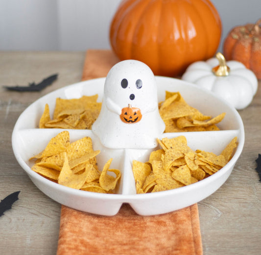 Ghost Chip & Dip Snack Dish