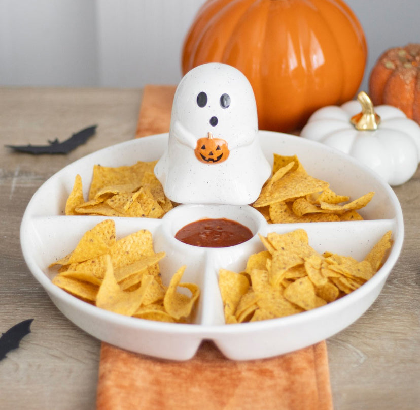 Ghost Chip & Dip Snack Dish