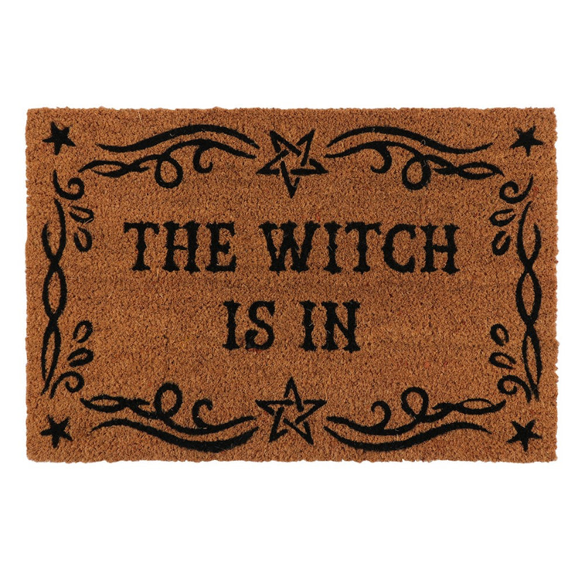 Natural The Witch Is In Doormat