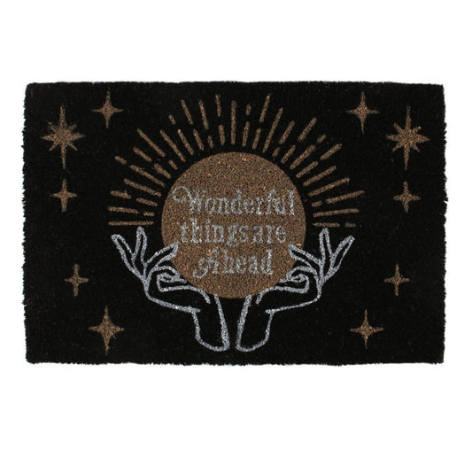 Fortune Teller Black Doormat