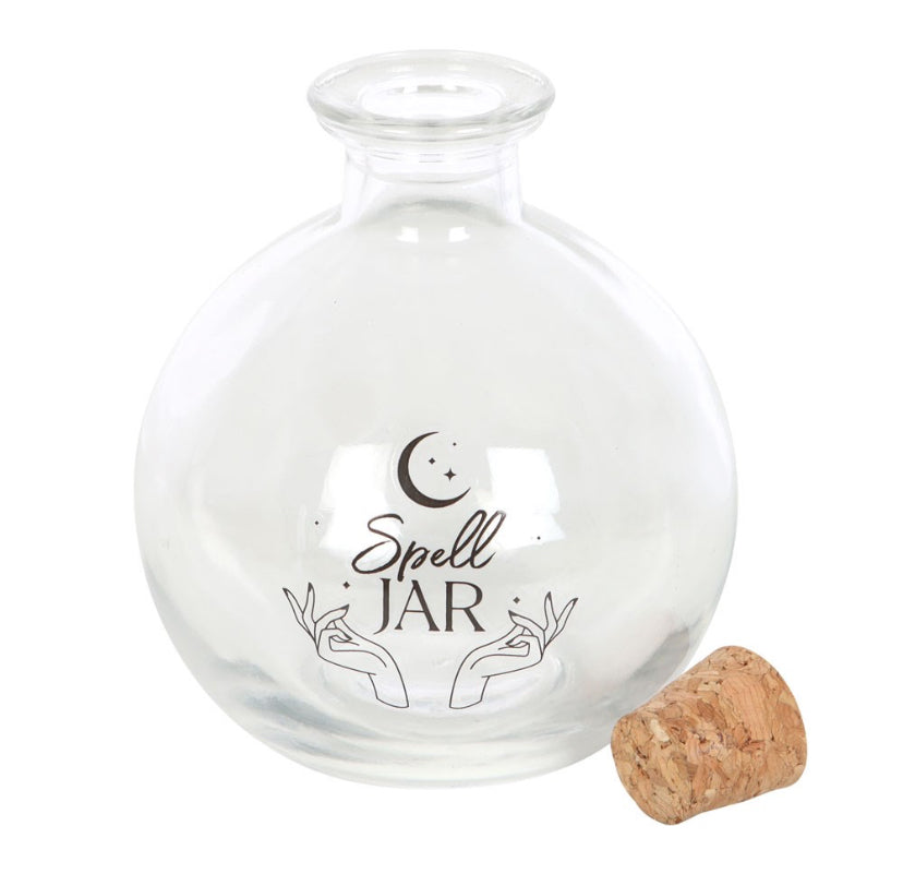 10cm Glass Spell Jar with Recipe Booklet