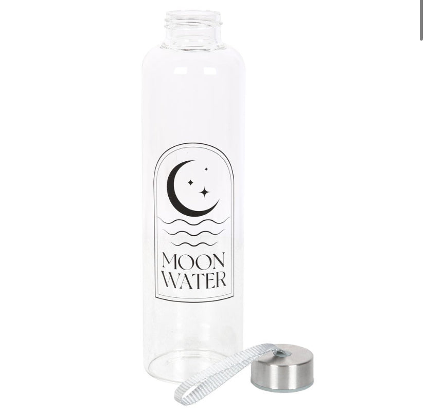 Moon Water Glass Water Bottle