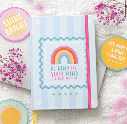 Be Kind to Your Mind A5 Wellness Journal with Citrine Pen