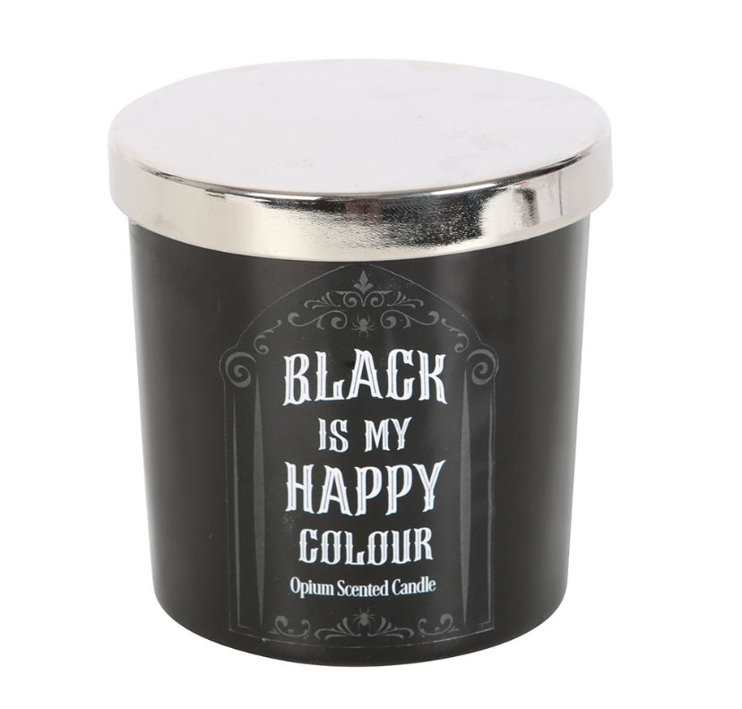 Black is My Happy Colour Opium Candle