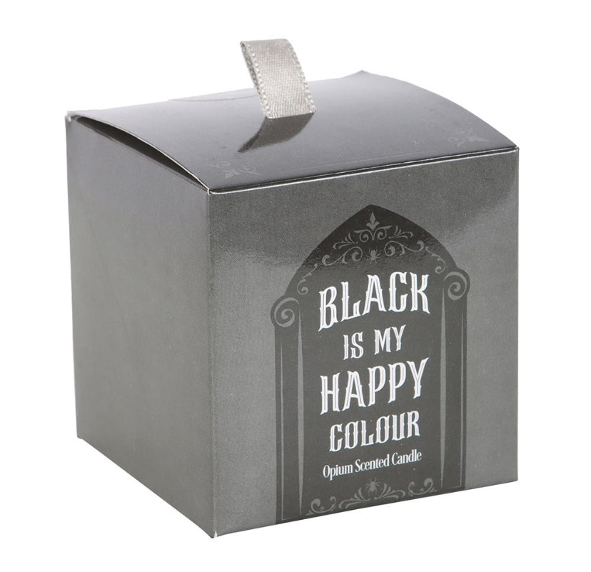 Black is My Happy Colour Opium Candle