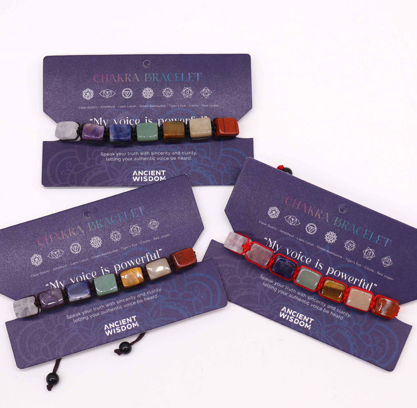 Chakra String Bracelet - Tumble Stones