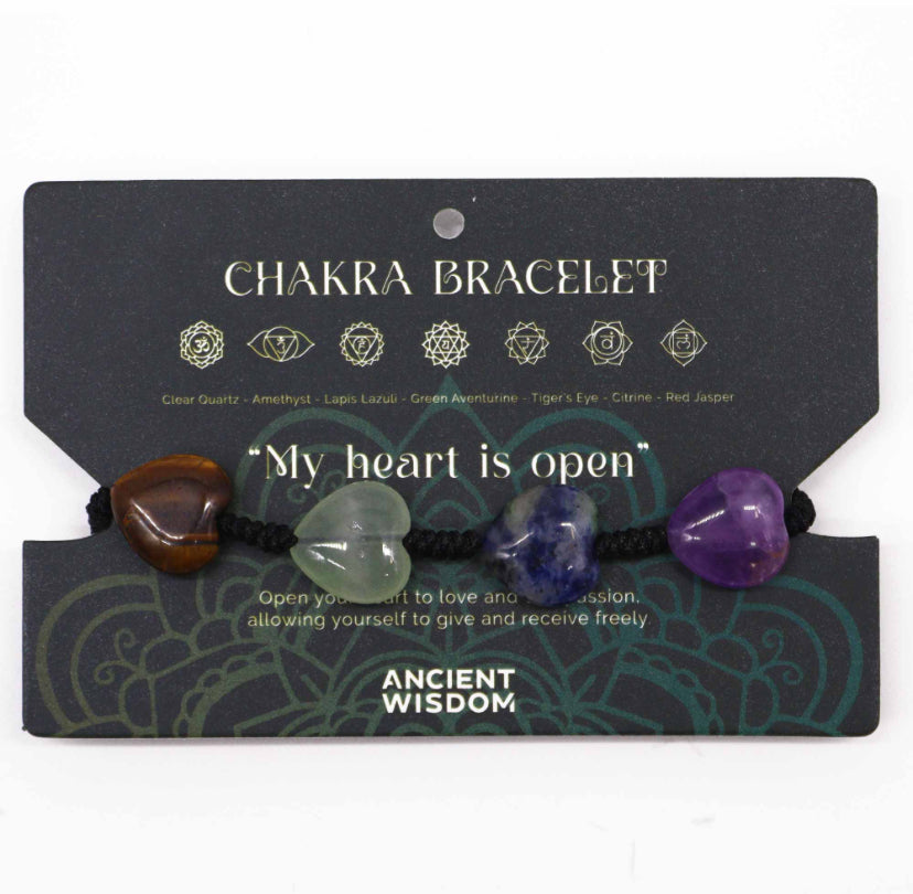 Chakra String Bracelet - Hearts