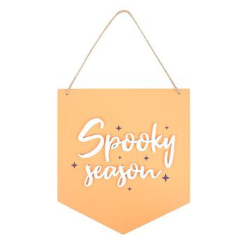 Orange Spooky Season Hanging Sign