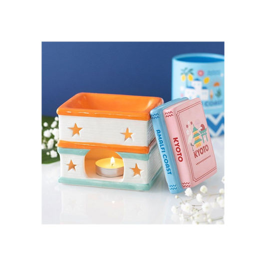 Travel Book Stack Oil Burner and Wax Warmer
