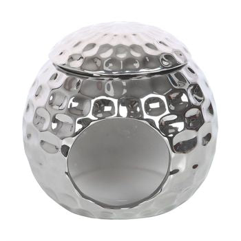 Silver Disco Ball Oil Burner