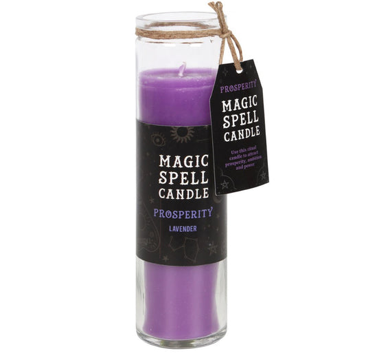 Lavender 'Prosperity' Spell Tube Candle