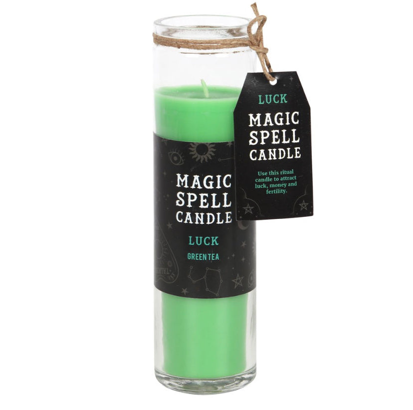 Green Tea 'Luck' Spell Tube Candle