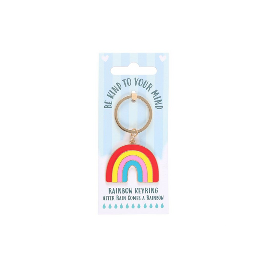 Be Kind to Your Mind Rainbow Keyring