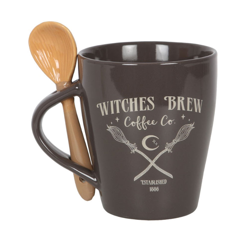 Witches Brew Coffee Co. Mug and Spoon Set