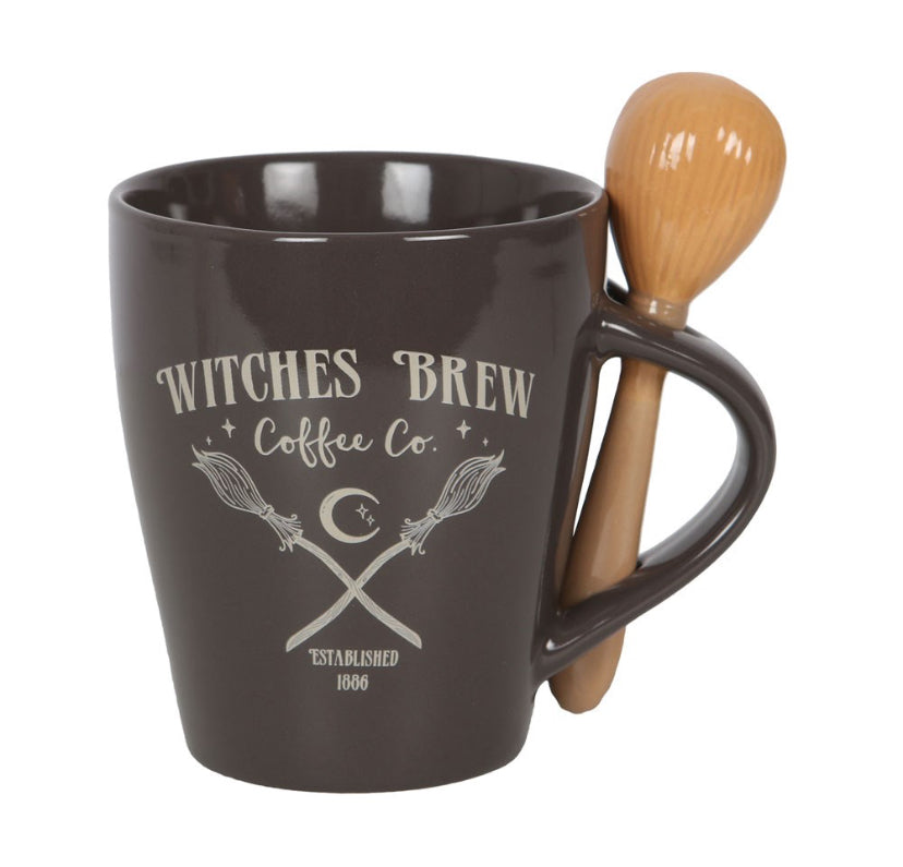 Witches Brew Coffee Co. Mug and Spoon Set