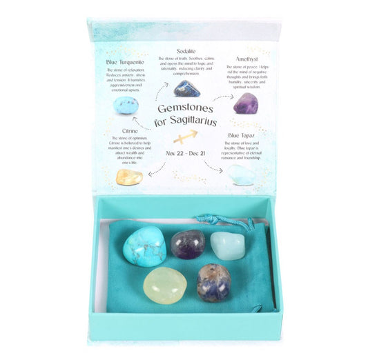 Sagittarius Crystal Tumblestone Set