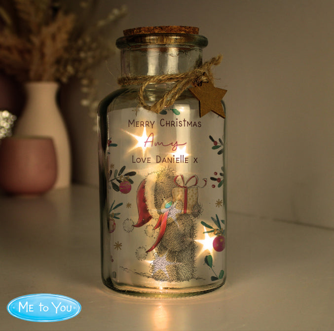 Personalised Me to You Cosy Winter Led Jar