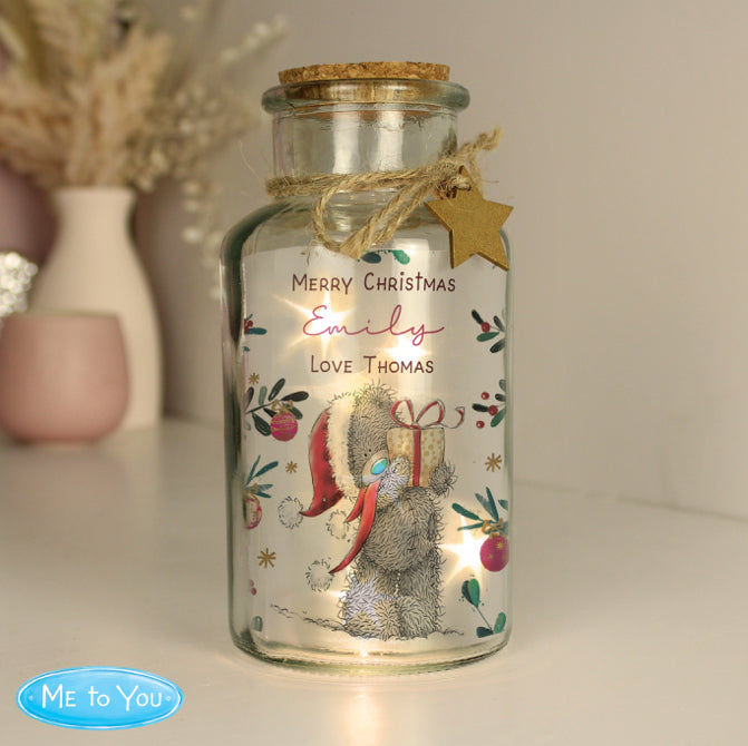 Personalised Me to You Cosy Winter Led Jar