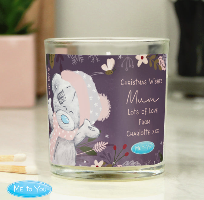 Personalised Me to You Cosy Winter Candle Jar