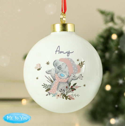 Personalised Me to You Cosy Winter Bauble