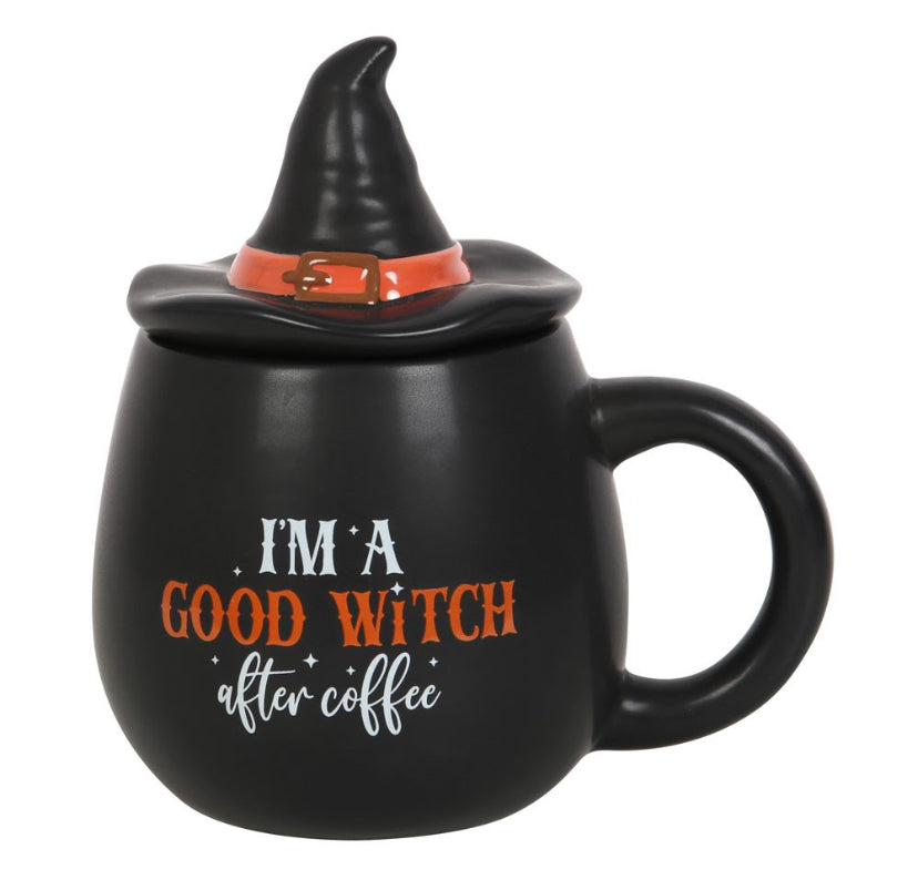 I'm a Good Witch After Coffee Topped Mug