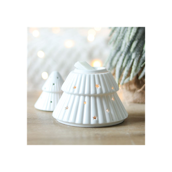 White Christmas Tree Oil Burner