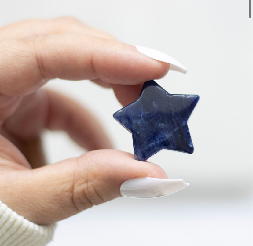 Lucky Stars Lucky Sodalite Crystal Star in a Bag