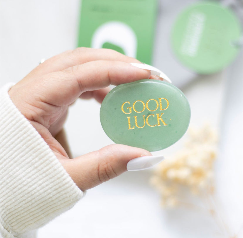 Good Luck Aventurine Crystal Palm Stone