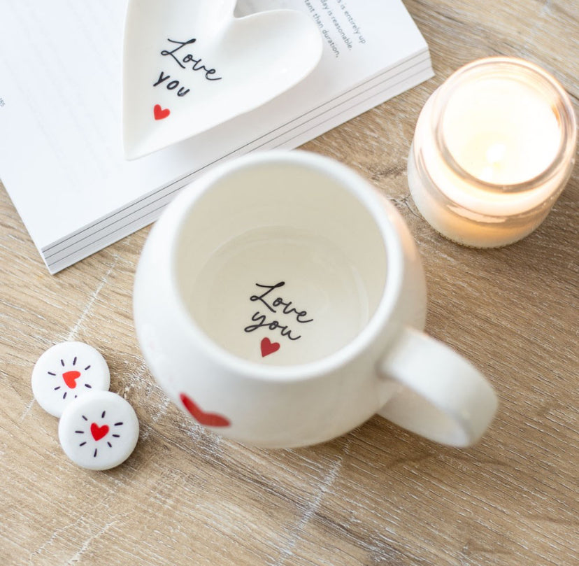 Love Heart Hidden Message Valentine's Day Mug