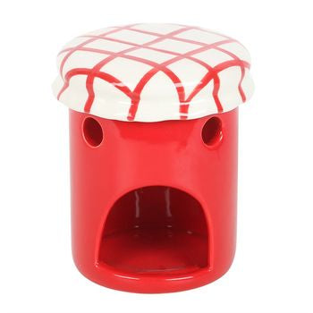 Cherry Jam Jar Oil Burner and Wax Warmer