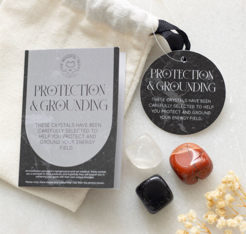 Protection & Grounding Healing Crystal Set