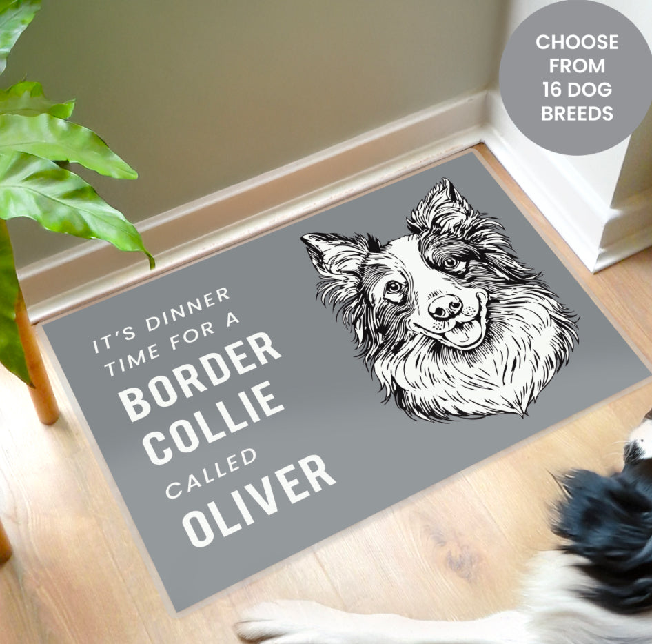 Personalised Dog Breed Food Mat