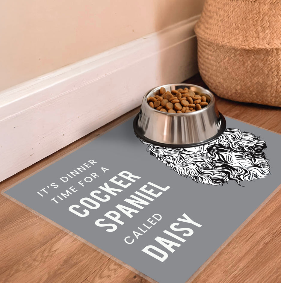 Personalised Dog Breed Food Mat