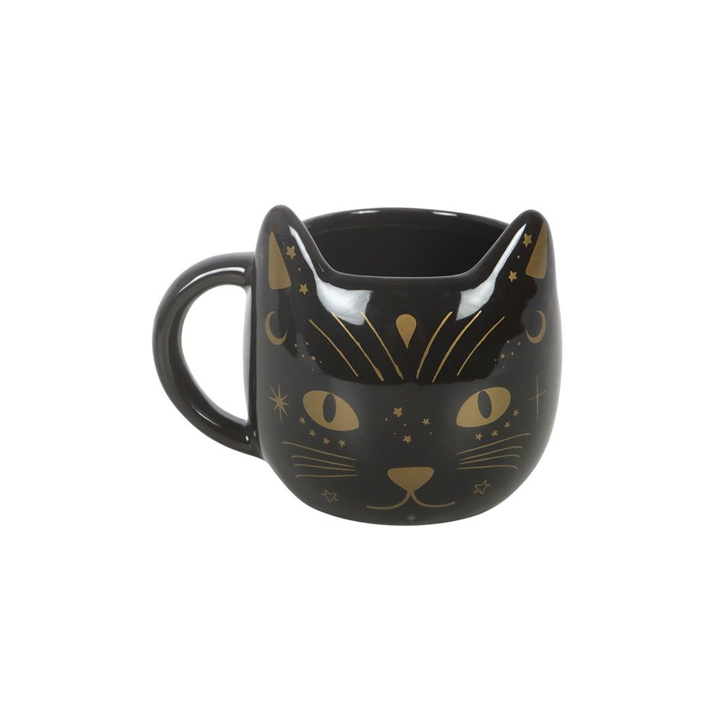 Magick Black Cat Face Mug