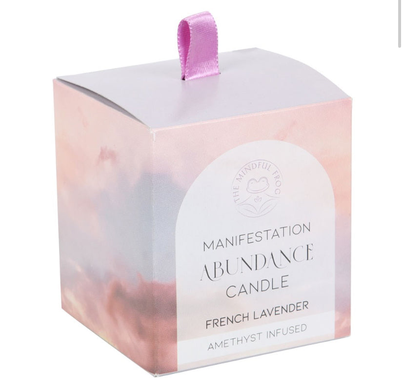 Abundance French Lavender Crystal Chip Candle