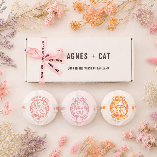 1x Agnes + Cat Floral & Citrus Bath Fizzer Gift Set