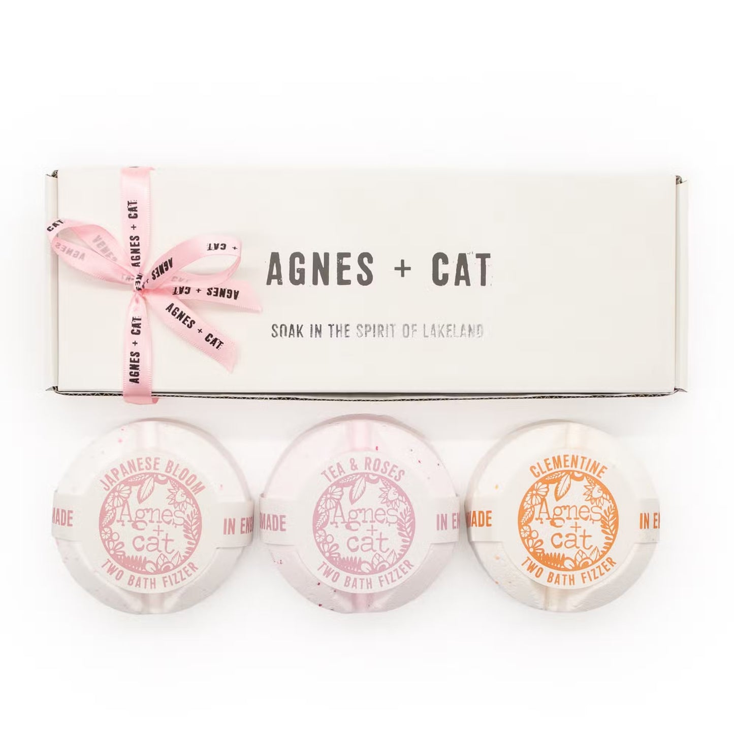 1x Agnes + Cat Floral & Citrus Bath Fizzer Gift Set