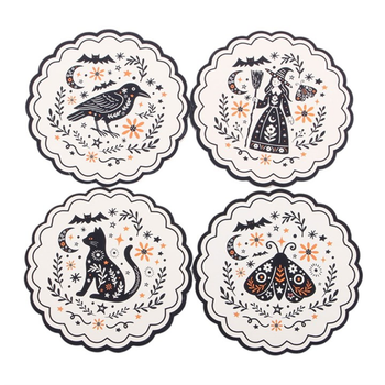Frightful Folk Coaster Set