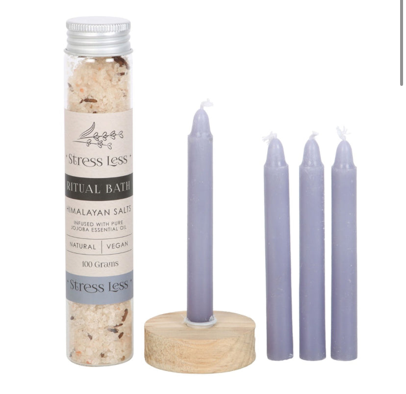 Stress Less Herbal Ritual Bath Kit