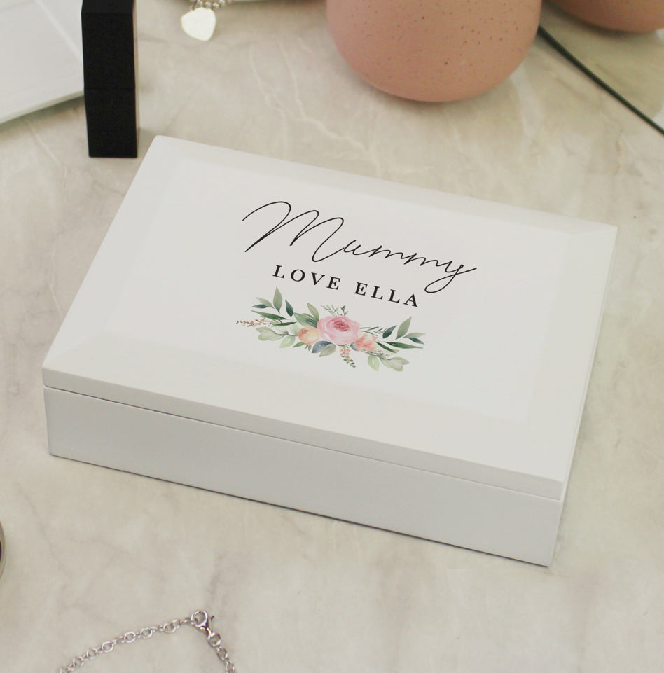 Personalised Wedding Wooden Jewellery Box