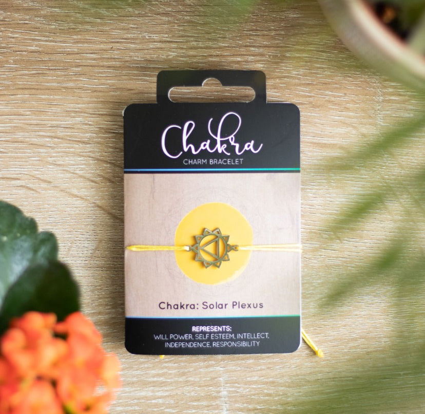 Solar Plexus Chakra Charm Bracelet