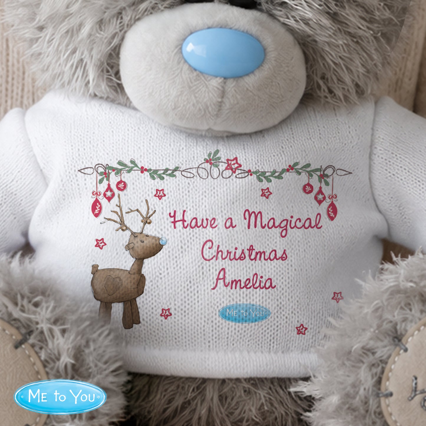 Personalised Me To You Bear Reindeer