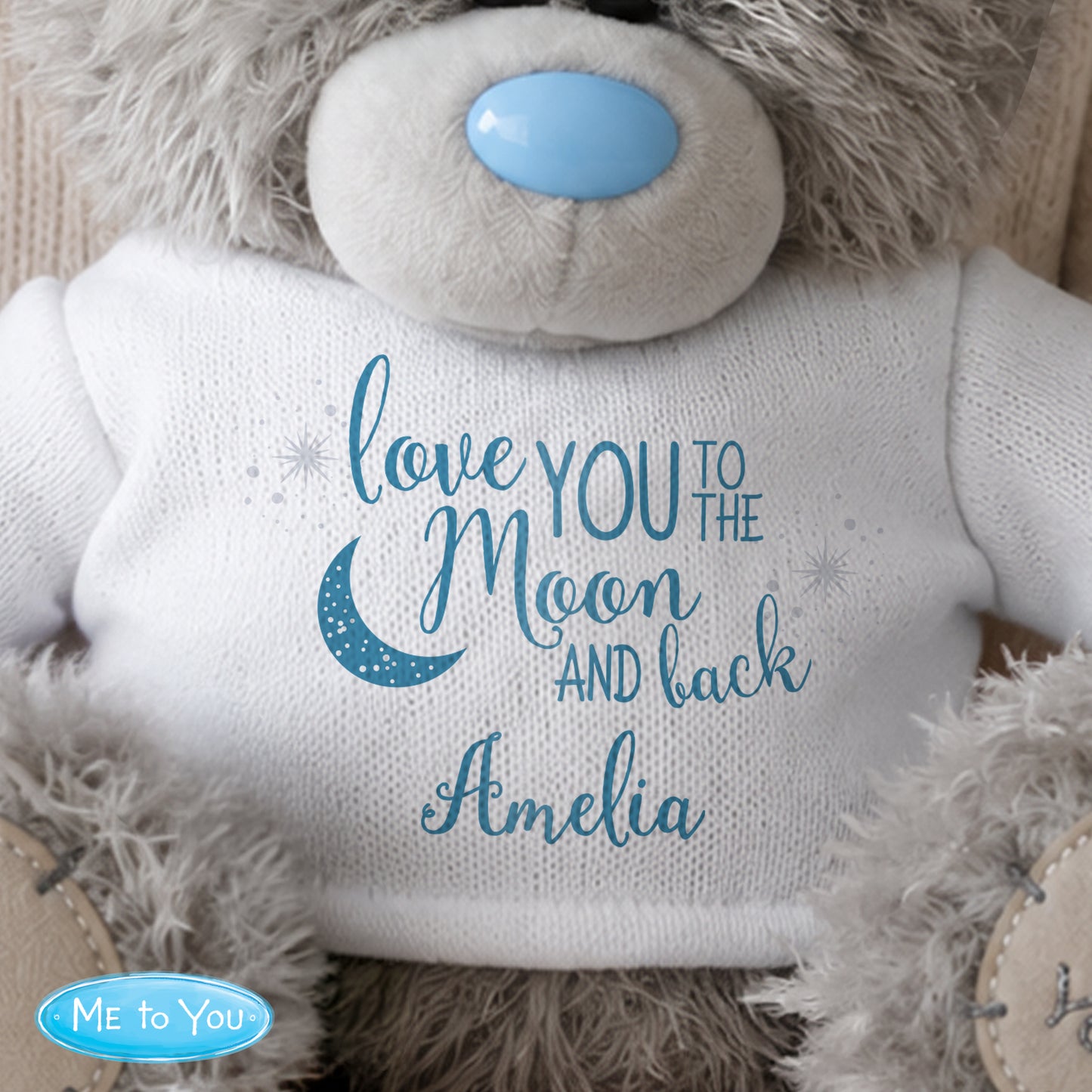 Personalised Me to You Bear 'To the Moon and Back'