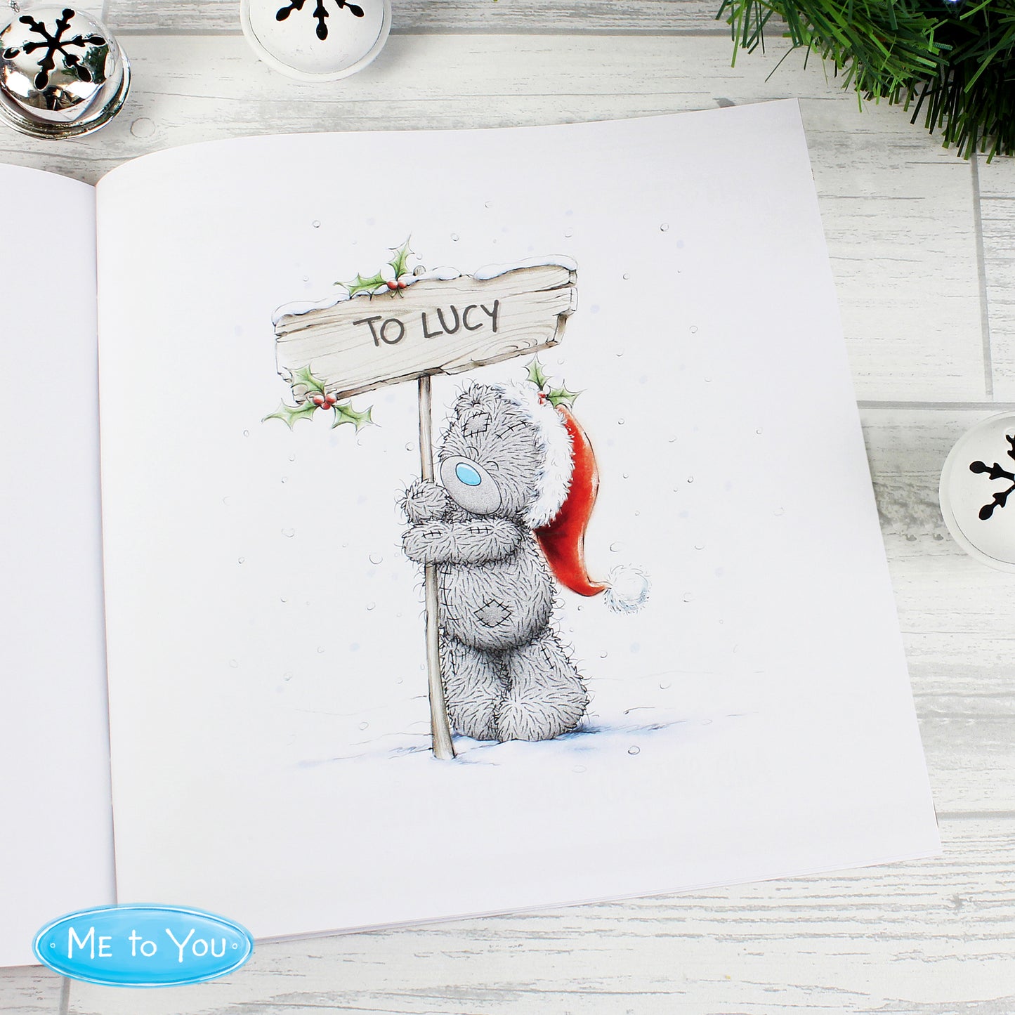 Personalised Me to You The One I Love at Christmas Poem Book