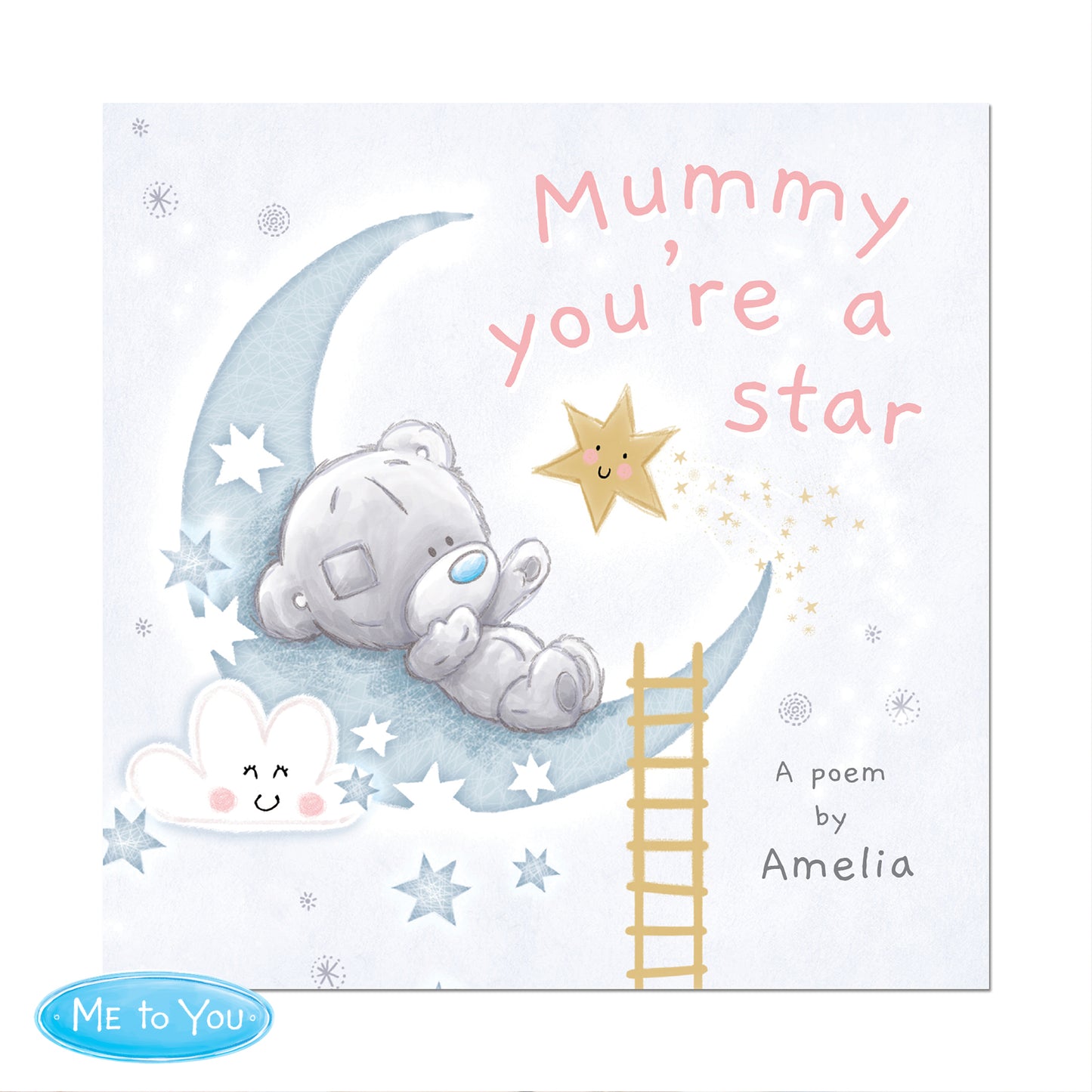 Personalised Tiny Tatty Teddy Mummy You're A Star, Poem Book