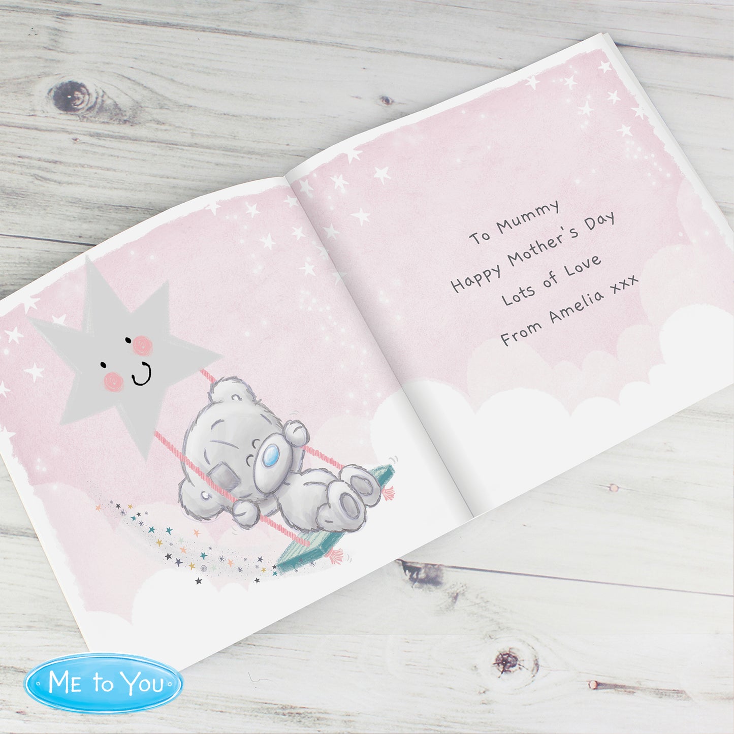 Personalised Tiny Tatty Teddy Mummy You're A Star, Poem Book