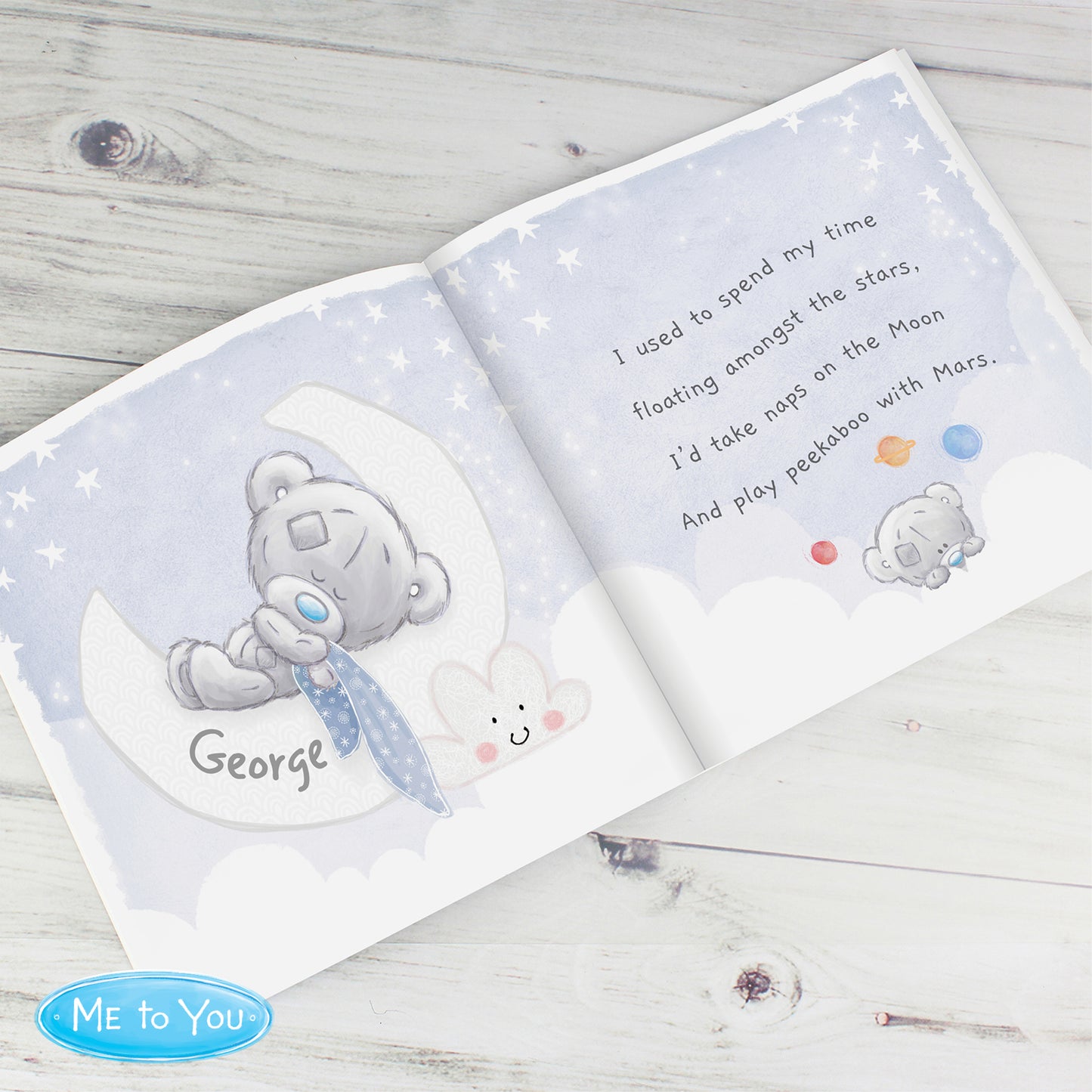 Personalised Tiny Tatty Teddy Daddy You're A Star Poem Book