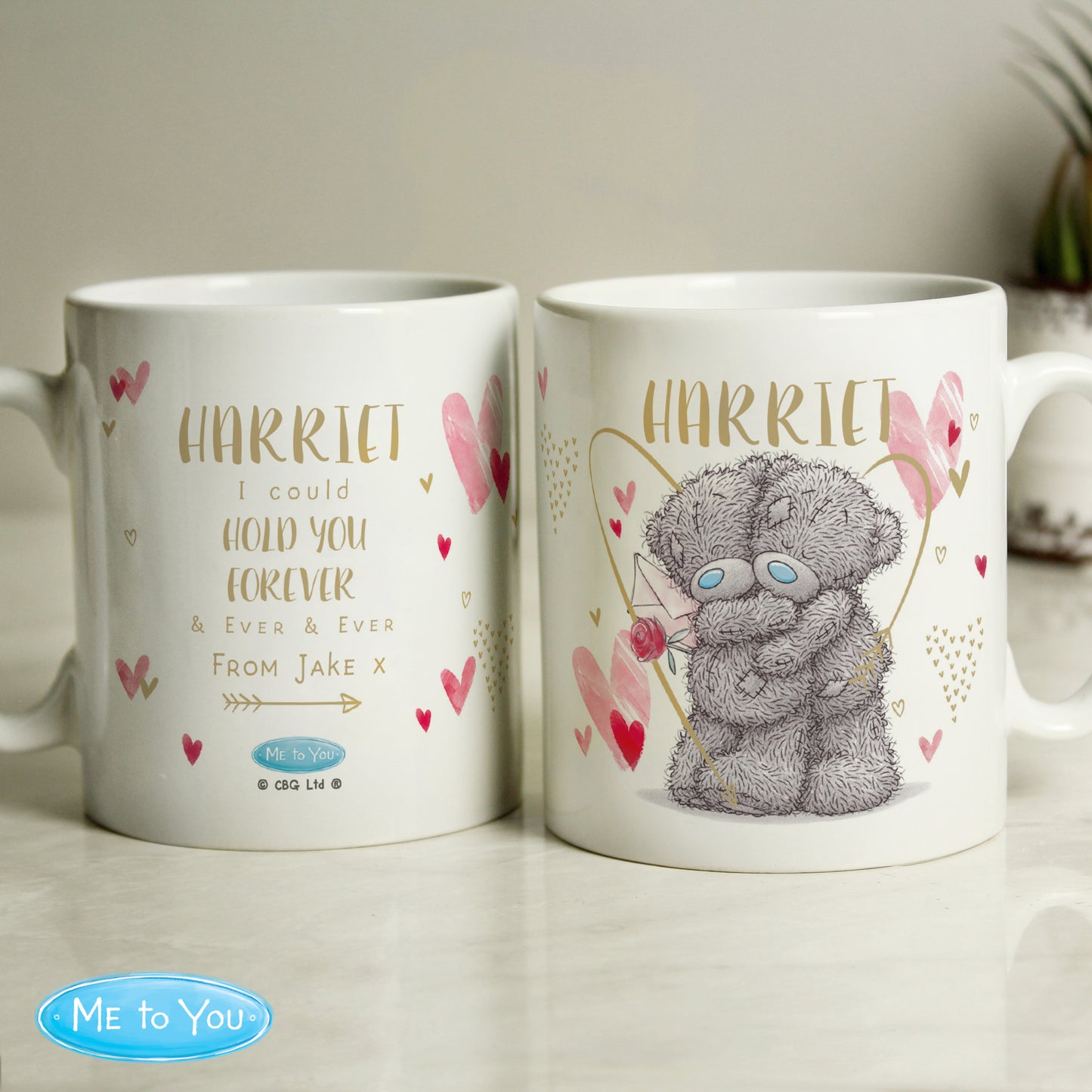 Personalised Me To You Hold You Forever Mug