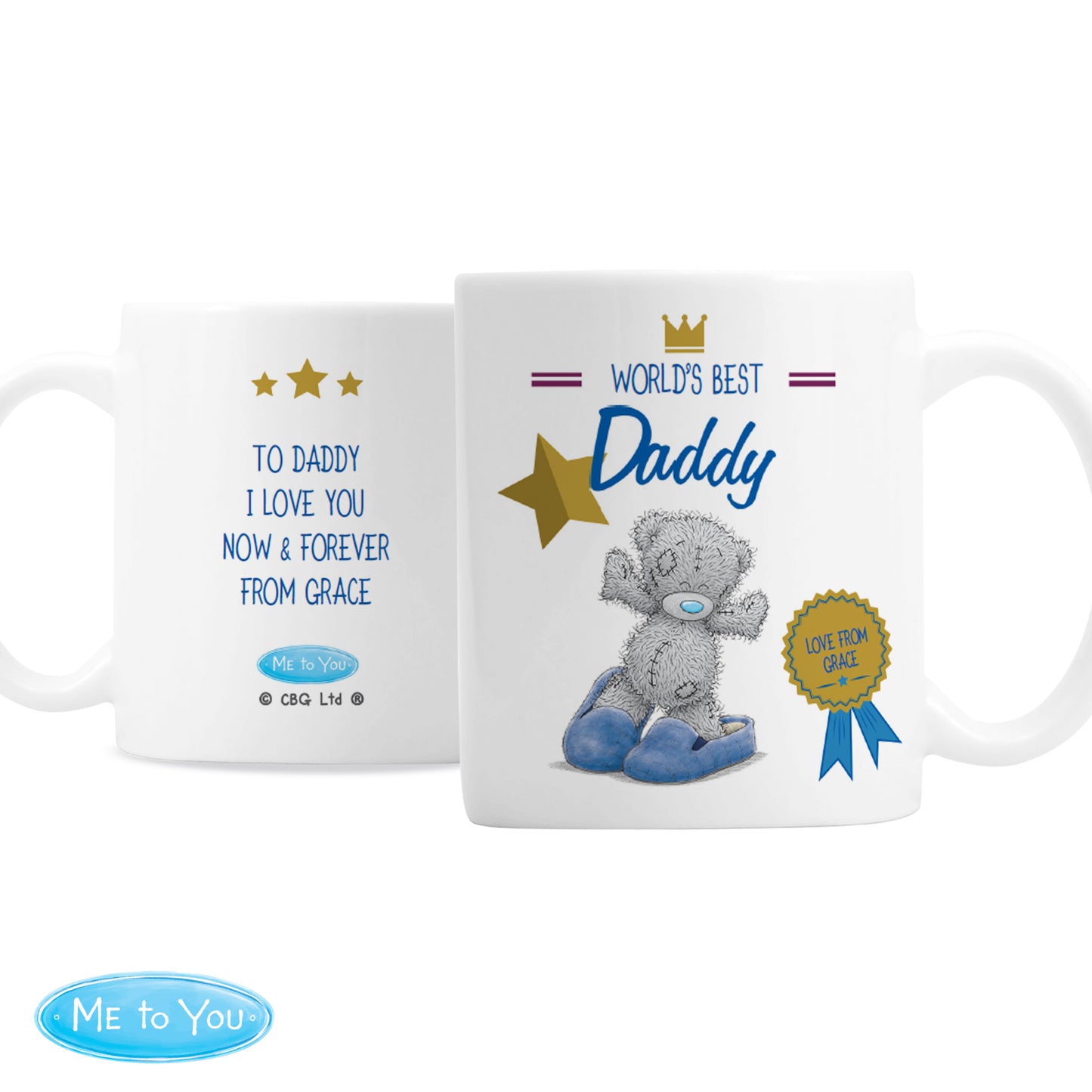 Personalised Me to You Slippers Mug