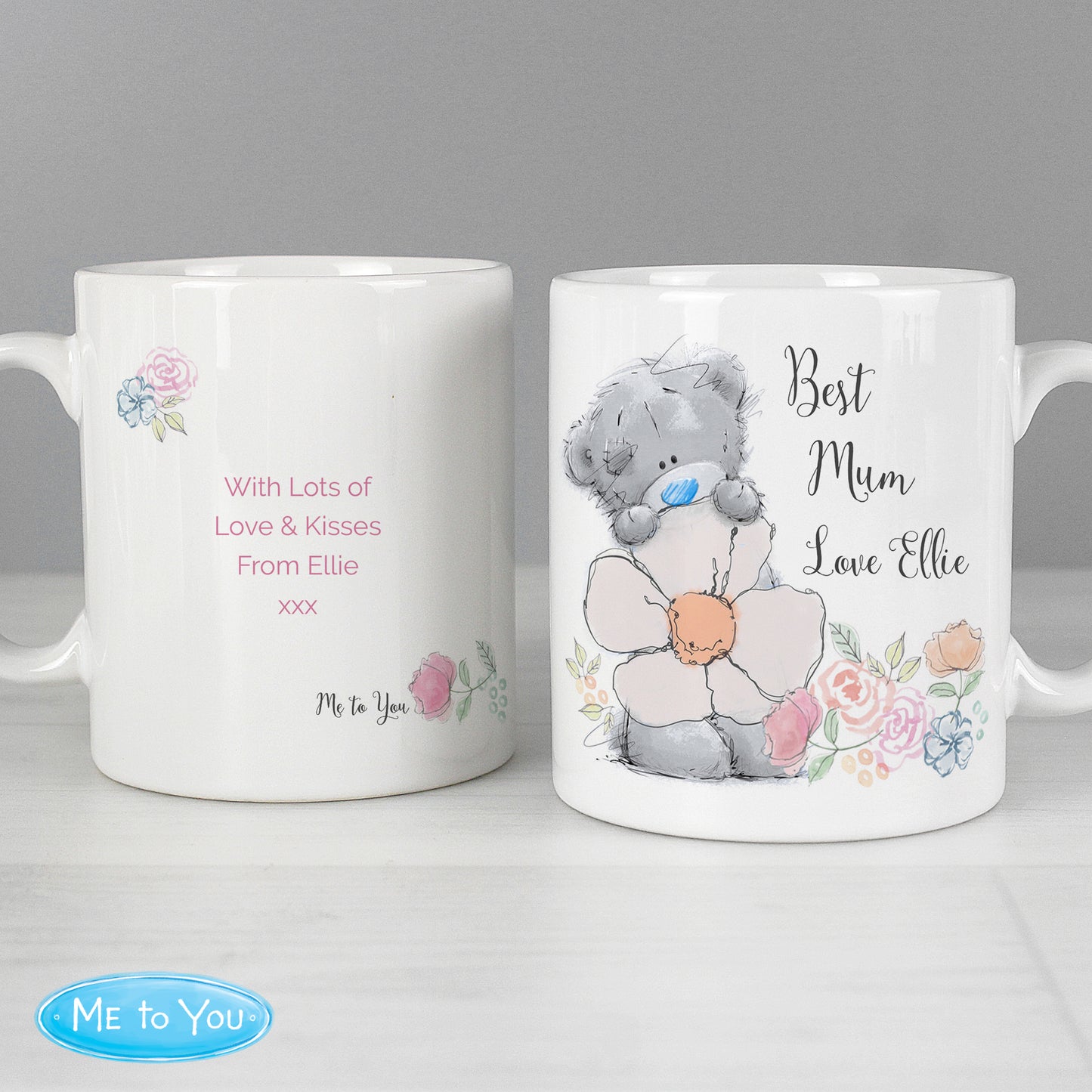 Personalised Me to You Floral Mug